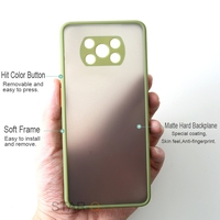 Skóra czuć matowy silikonowy twardy futerał na telefon dla Xiaomi Mi Poco X3 Pro Nfc mężczyźni odporna na wstrząsy tylna pokrywa na Poko X3pro X3nfc X 3 3x 5